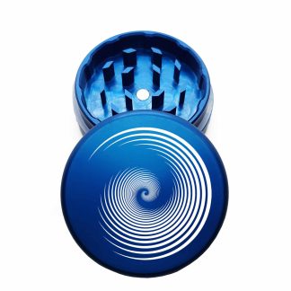 USA Made: Swirly, The Puck® Grinder, Gen II, Blue, 63mm, 2-Piece
