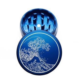 USA Made: The Great Wave Off Kanagawa, The Puck® Grinder, Gen II, Blue, 63mm, 2-Piece
