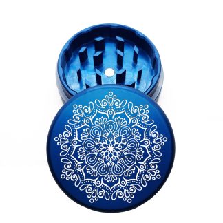 USA Made: Web Mandala, The Puck® Grinder, Gen II, Blue, 63mm, 2-Piece