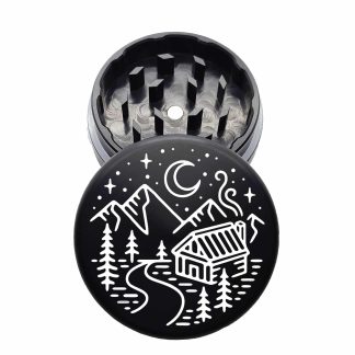 USA Made: Cabin River, The Puck® Grinder, Gen II, Black, 63mm, 2-Piece
