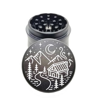 Cabin River Black Compact Herb Grinder – Best Mini Grinder