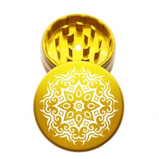 USA Made: 8 pt, The Puck® Grinder, Gen II, Gold, 63mm, 2-Piece