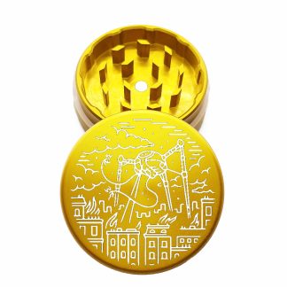USA Made: Aliens, The Puck® Grinder, Gen II, Gold, 63mm, 2-Piece