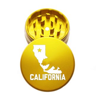 USA Made: Cali Bear, The Puck® Grinder, Gen II, Gold, 63mm, 2-Piece