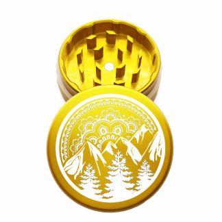 USA Made: MTMD, The Puck® Grinder, Gen II, Gold, 63mm, 2-Piece