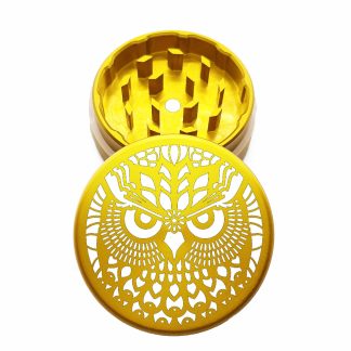 USA Made: Owl, The Puck® Grinder, Gen II, Gold, 63mm, 2-Piece