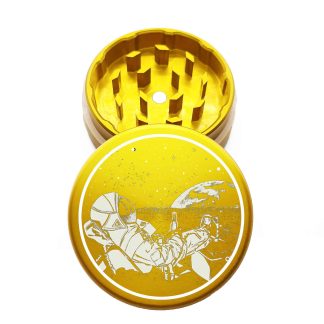 USA Made: PBR, The Puck® Grinder, Gen II, Gold, 63mm, 2-Piece