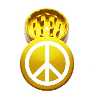 USA Made: Peace, The Puck® Grinder, Gen II, Gold, 63mm, 2-Piece