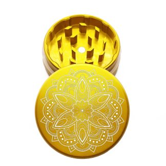 USA Made: Rose, The Puck® Grinder, Gen II, Gold, 63mm, 2-Piece