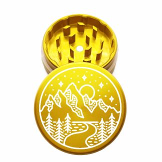 USA Made: Starry Tahoe, The Puck® Grinder, Gen II, Gold, 63mm, 2-Piece