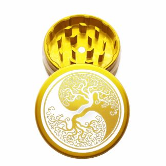 USA Made: Tree of Life, The Puck® Grinder, Gen II, Gold, 63mm, 2-Piece