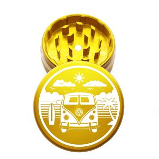 USA Made: Van Life, The Puck® Grinder, Gen II, Gold, 63mm, 2-Piece