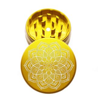 USA Made: Zinnia, The Puck® Grinder, Gen II, Gold, 63mm, 2-Piece