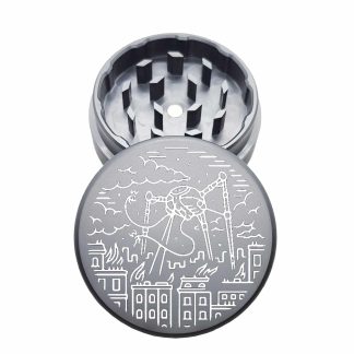 USA Made: Aliens, The Puck® Grinder, Gen II, Grey, 63mm, 2-Piece