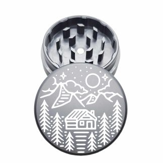 USA Made: Cabin Trees, The Puck® Grinder, Gen II, Grey, 63mm, 2-Piece