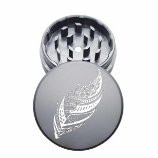 USA Made: Feather, The Puck® Grinder, Gen II, Grey, 63mm, 2-Piece