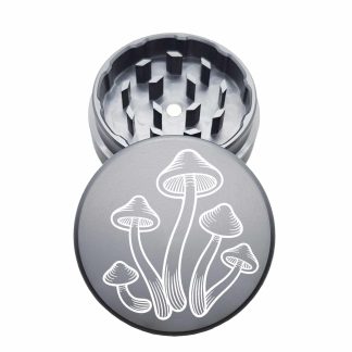 USA Made: The Puck® Mushroom Grinder, Gen II, Grey, 63mm, 2-Piece