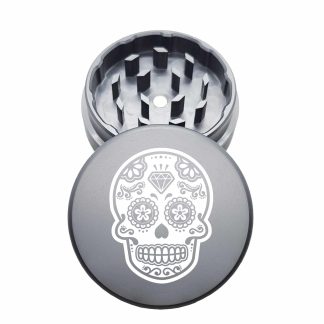 USA Made: Skull, The Puck® Grinder, Gen II, Grey, 63mm, 2-Piece