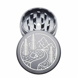 USA Made: Tent Camping, The Puck® Grinder, Gen II, Grey, 63mm, 2-Piece