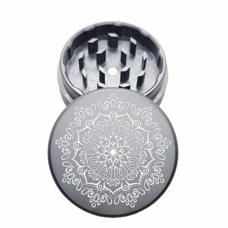 USA Made: Web Mandala, The Puck® Grinder, Gen II, Grey, 63mm, 2-Piece