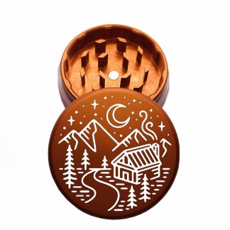 USA Made: Cabin River, The Puck® Grinder, Gen II, Orange, 63mm, 2-Piece