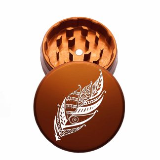 USA Made: Feather, The Puck® Grinder, Gen II, Orange, 63mm, 2-Piece