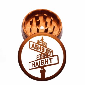 USA Made: Haight x Ashbury, The Puck® Grinder, Gen II, Orange, 63mm, 2-Piece