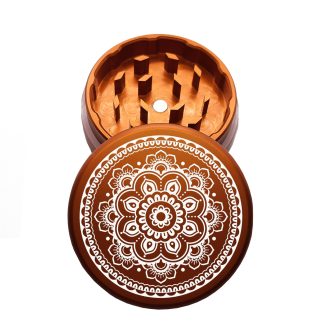 USA Made: Hibiscus, The Puck® Grinder, Gen II, Orange, 63mm, 2-Piece