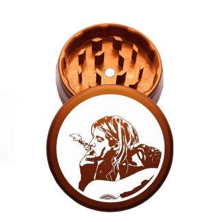 USA Made: Kurt, The Puck® Grinder, Gen II, Orange, 63mm, 2-Piece