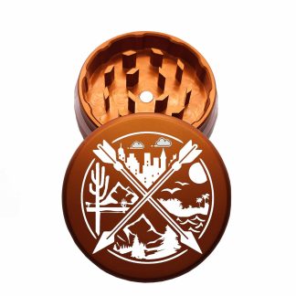 USA Made: NSEW, The Puck® Grinder, Gen II, Orange, 63mm, 2-Piece