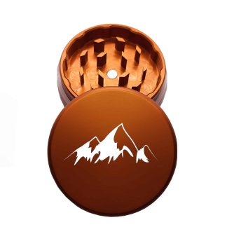 USA Made: Peaks, The Puck® Grinder, Gen II, Orange, 63mm, 2-Piece