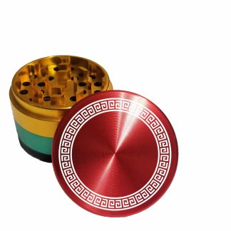Aztec 63mm Rasta Style Weed Grinder – Top Rated Herb Grinding Tool