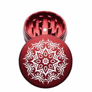 USA Made: 8 pt, The Puck® Grinder, Gen II, Red, 63mm, 2-Piece