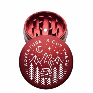 USA Made: Adventure, The Puck® Grinder, Gen II, Red, 63mm, 2-Piece