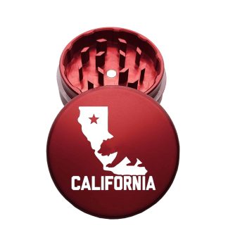 USA Made: Cali Bear, The Puck® Grinder, Gen II, Red, 63mm, 2-Piece