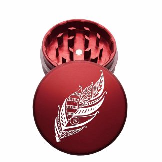 USA Made: Feather, The Puck® Grinder, Gen II, Red, 63mm, 2-Piece