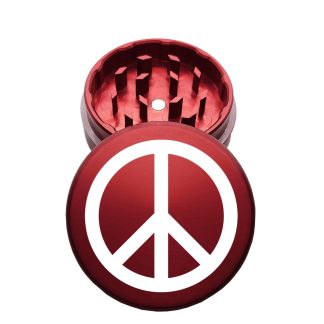 USA Made: Peace, The Puck® Grinder, Gen II, Red, 63mm, 2-Piece