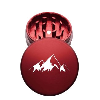 USA Made: Peaks, The Puck® Grinder, Gen II, Red, 63mm, 2-Piece