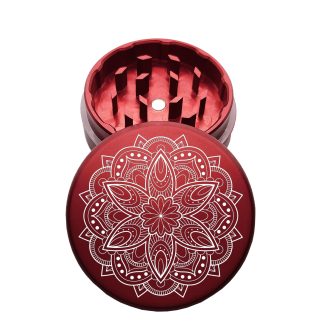 USA Made: Rose, The Puck® Grinder, Gen II, Red, 63mm, 2-Piece