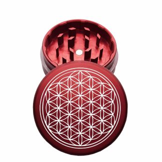 USA Made: Sacred Geometry, The Puck® Grinder, Gen II, Red, 63mm, 2-Piece