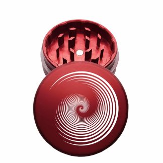 USA Made: Swirly, The Puck® Grinder, Gen II, Red, 63mm, 2-Piece
