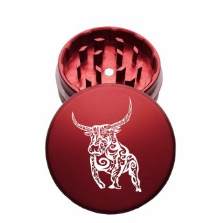 USA Made: Taurus, The Puck® Grinder, Gen II, Red, 63mm, 2-Piece