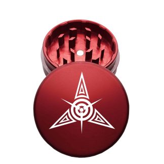 USA Made: Star Mandala, The Puck® Grinder, Gen II, Red, 63mm, 2-Piece
