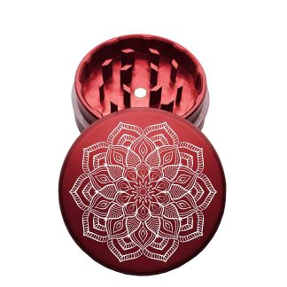 USA Made: Zinnia, The Puck® Grinder, Gen II, Red, 63mm, 2-Piece