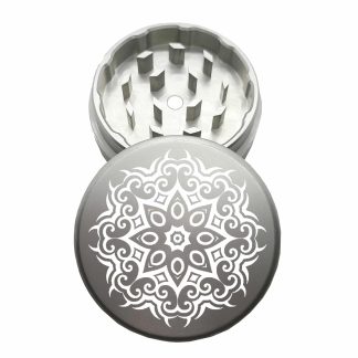 USA Made: 8 pt, The Puck® Grinder, Gen II, Silver, 63mm, 2-Piece