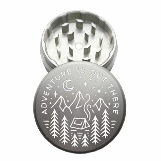 USA Made: Adventure, The Puck® Grinder, Gen II, Silver, 63mm, 2-Piece