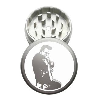 USA Made: Cash 1, The Puck® Grinder, Gen II, Silver, 63mm, 2-Piece