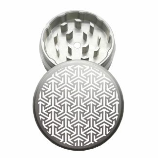 USA Made: Cubic, The Puck® Grinder, Gen II, Silver, 63mm, 2-Piece