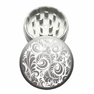 USA Made: FOMC, The Puck® Grinder, Gen II, Silver, 63mm, 2-Piece