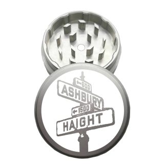 USA Made: Haight x Ashbury, The Puck® Grinder, Gen II, Silver, 63mm, 2-Piece